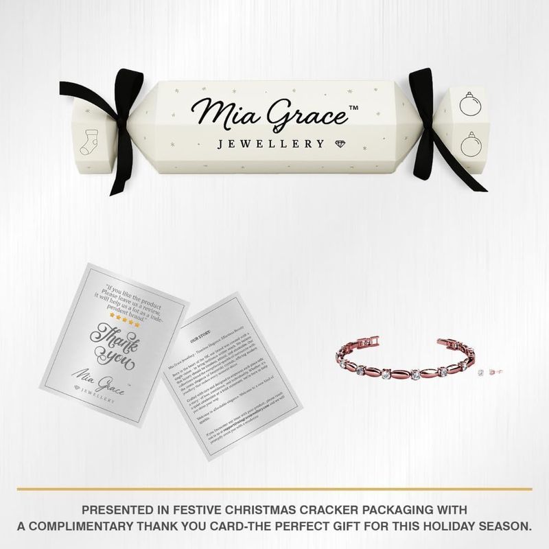 MGJ Austrian Crystal Row Bracelet & Earrings Set